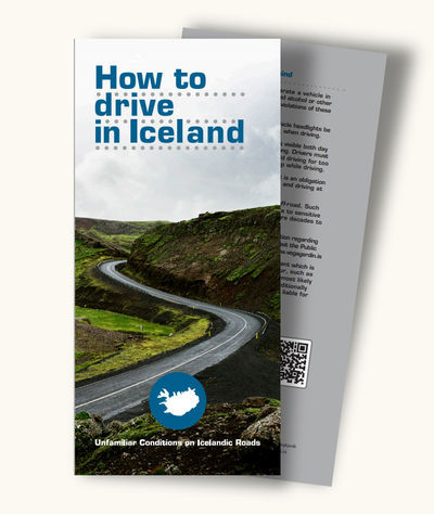 How to drive in Iceland, mynd af bæklingi